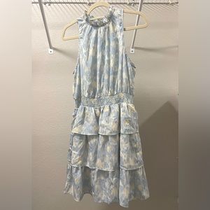 Cinderella Blue Smocked Waist Dress